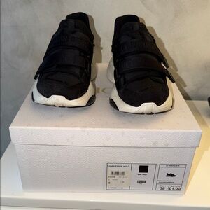 Dior Black and White Velcro Sneakers